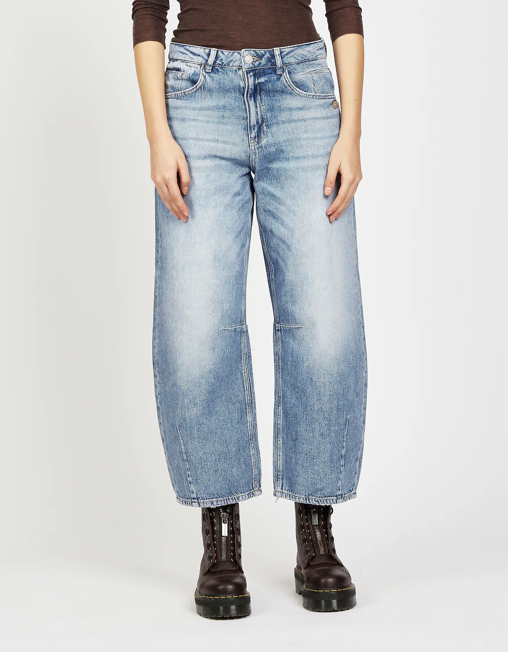 GANG 5-Pocket-Jeans "94SARINA", mit Abnähern an Knie und Saum günstig online kaufen