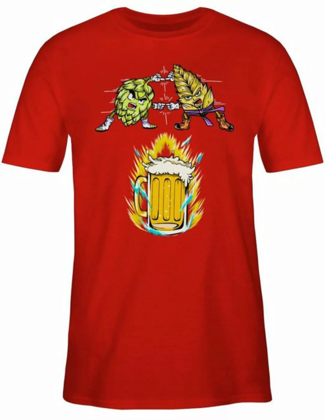 Shirtracer T-Shirt Bier Fusion - Hopfen & Malz Nerd Geschenke günstig online kaufen