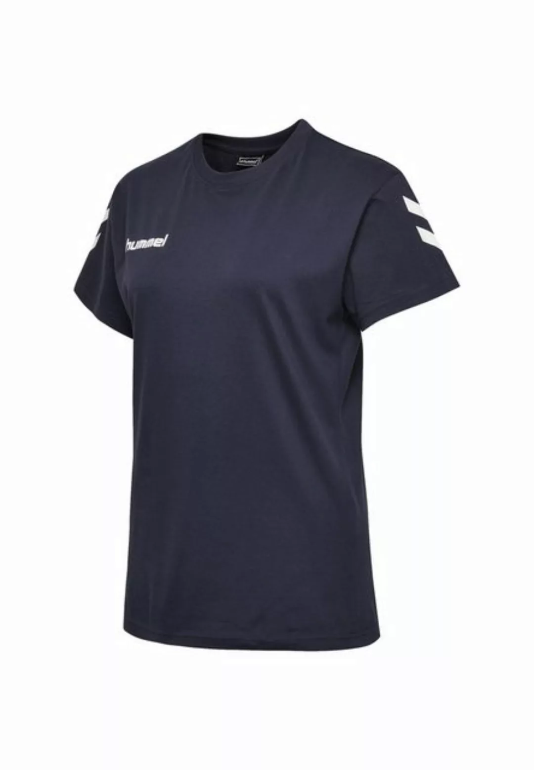 hummel T-Shirt Logo T-Shirt Kurzarm Top aus Baumwolle HMLGO 5124 in Weiß günstig online kaufen