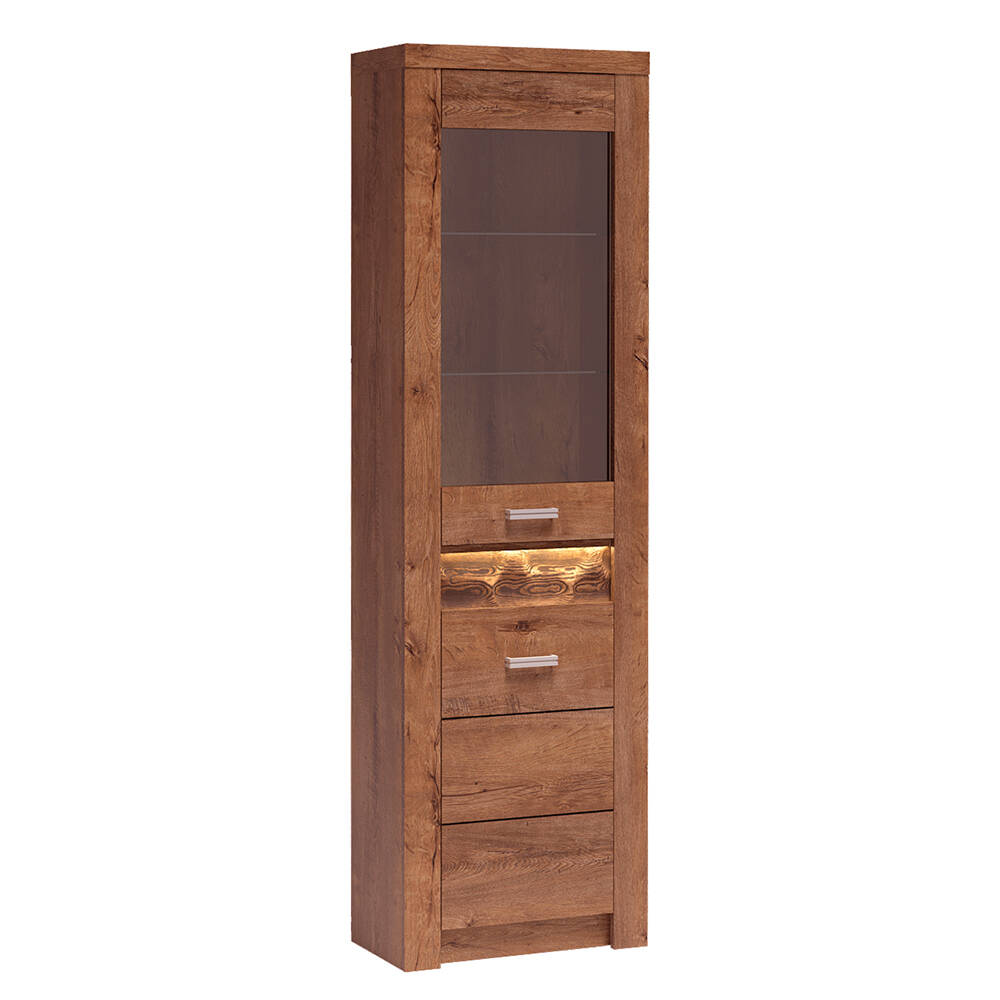 Lomadox Vitrine INGENIO-161 Vitrinenschrank Standvitrine Wohnzimmerschrank günstig online kaufen