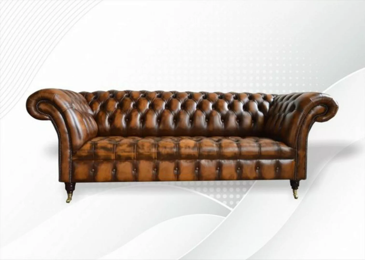 JVmoebel Chesterfield-Sofa Chesterfield 3 Sitzer Design Sofa Couch 225 cm, günstig online kaufen