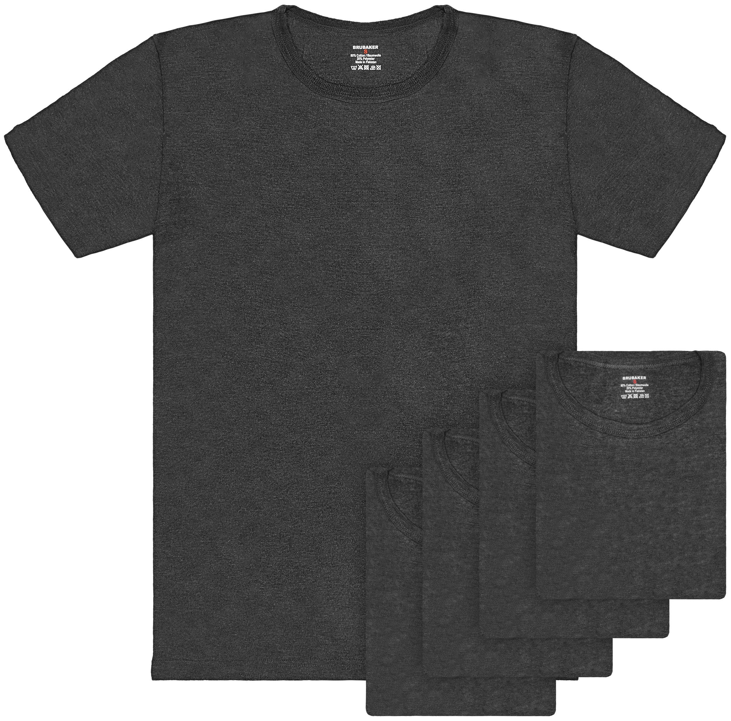 BRUBAKER Unterziehshirt Herren Unterhemd mit Rundhals günstig online kaufen