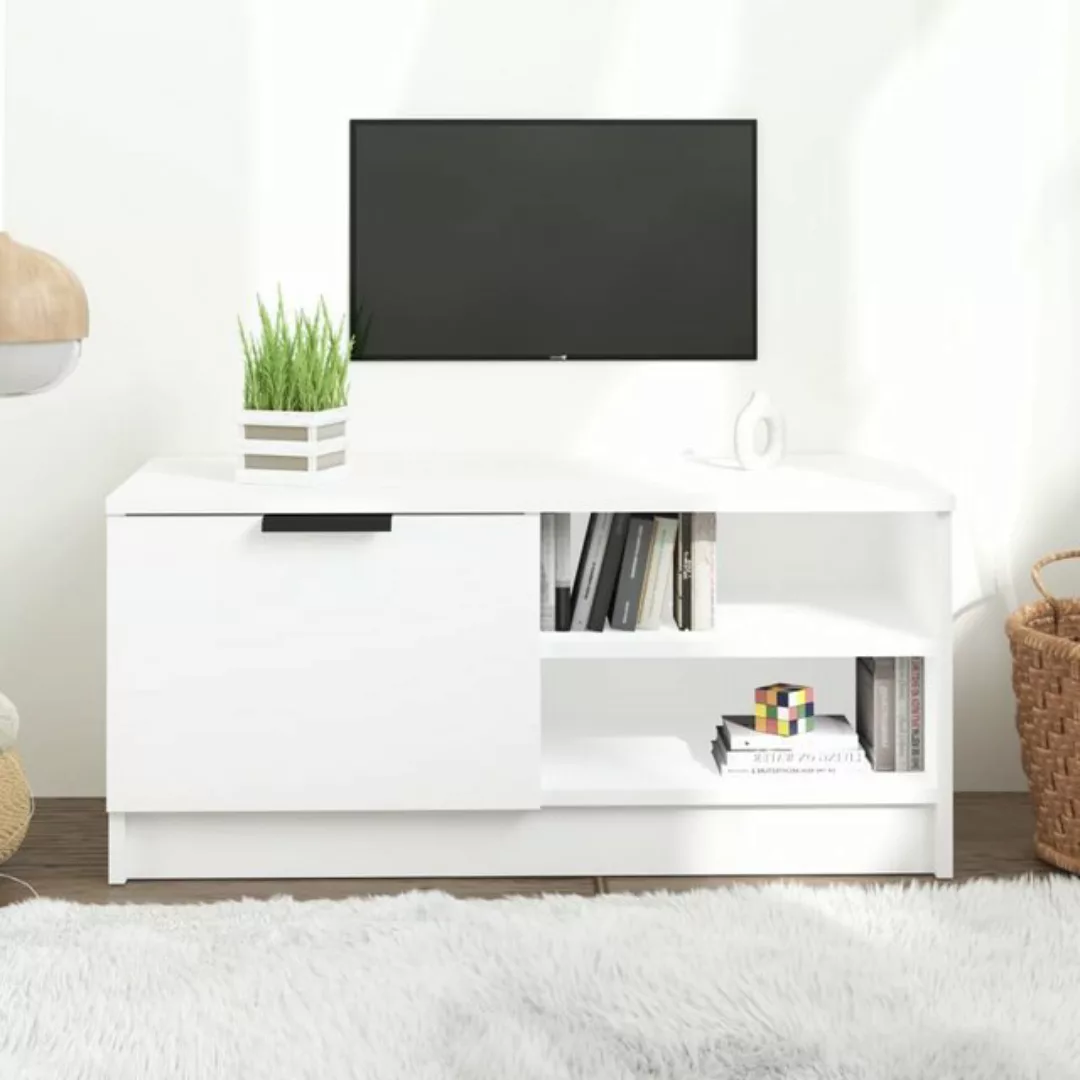 vidaXL TV-Schrank TV-Schrank Weiß 80x35x36,5 cm Spanplatte Lowboard günstig online kaufen