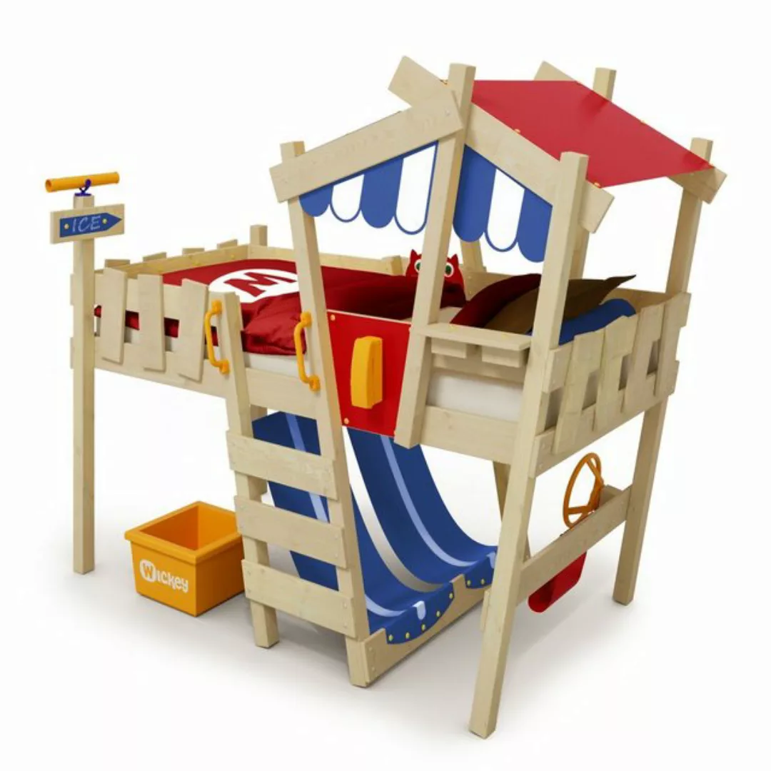 Wickey Kinderbett Crazy Hutty - Spielbett 90 x 200 cm, Etagenbett (Holzpake günstig online kaufen