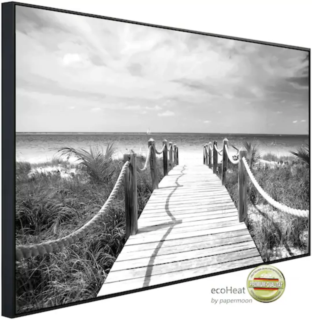 Papermoon Infrarotheizung »Strand Schwarz & Weiß«, sehr angenehme Strahlung günstig online kaufen