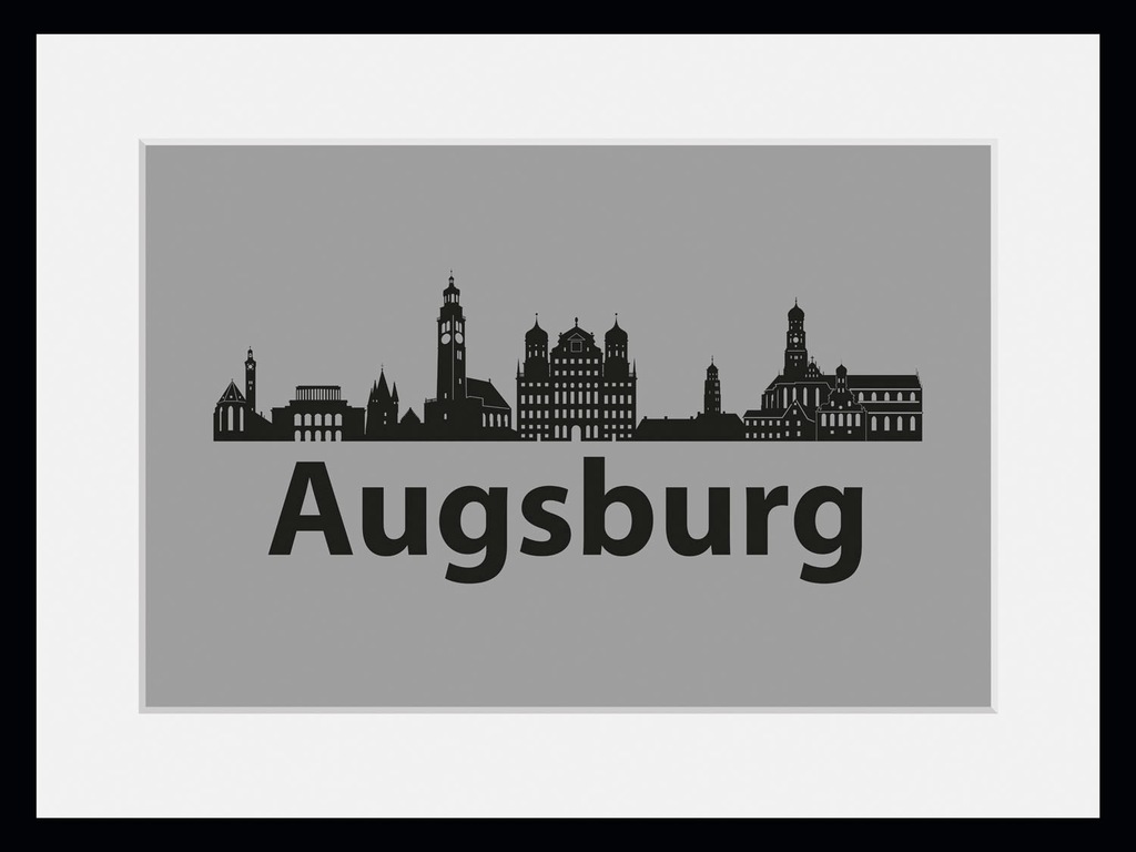 queence Bild »Augsburg Skyline«, Städte, (1 St.) günstig online kaufen