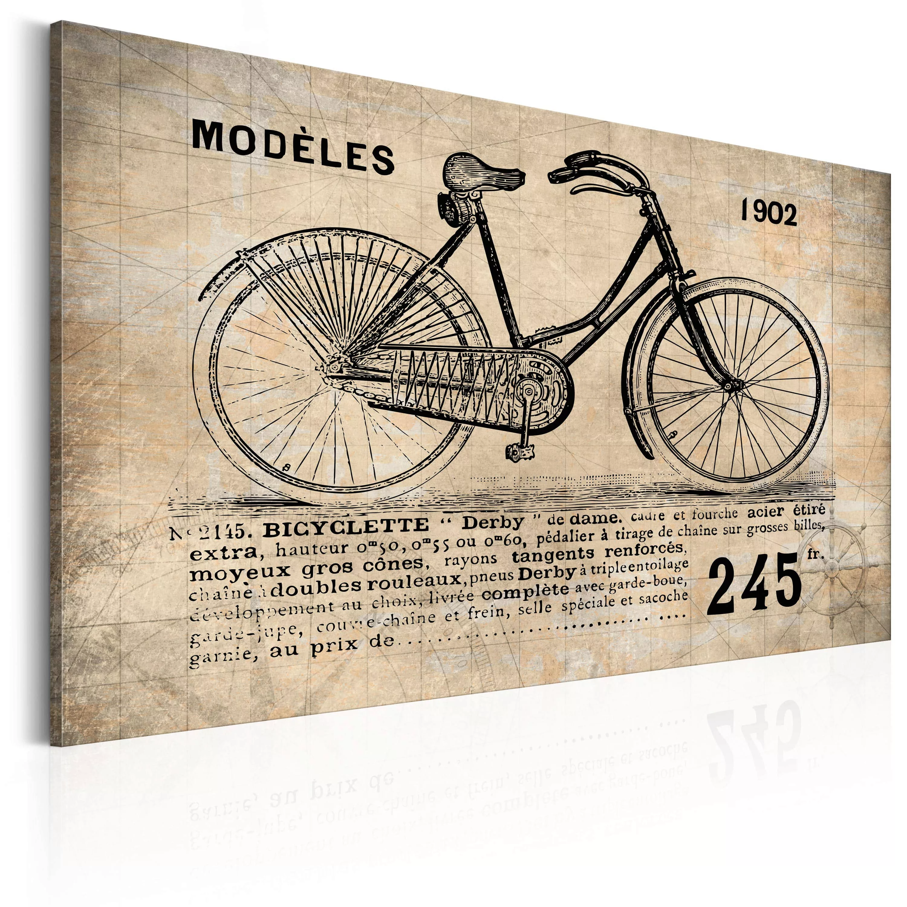 Wandbild - N° 1245 - Bicyclette günstig online kaufen