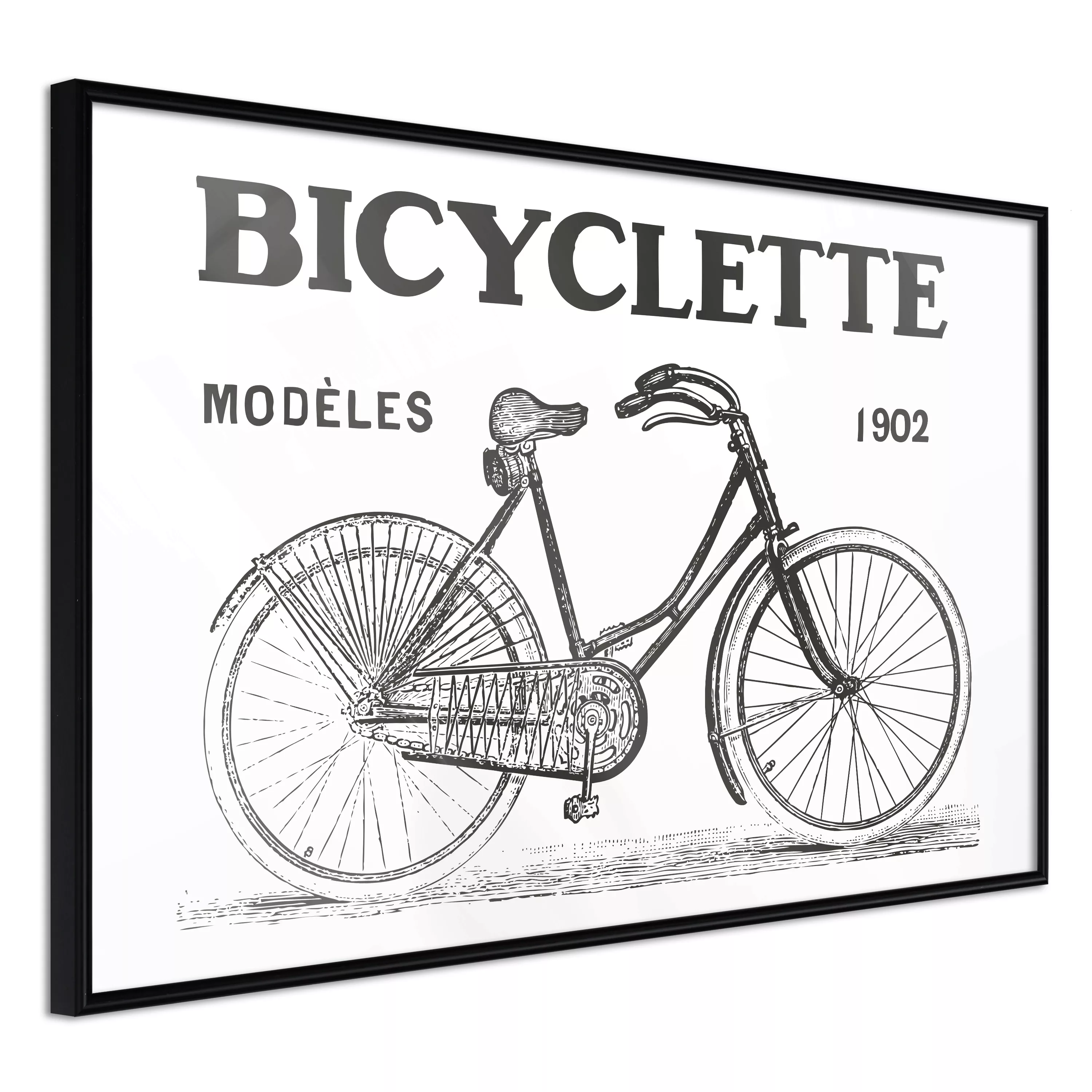 Poster - Bicyclette günstig online kaufen