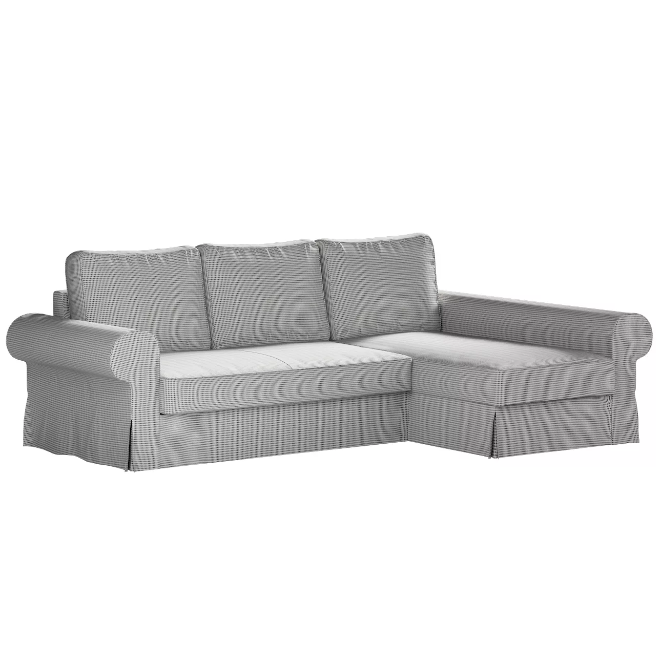 Bezug für Backabro Bettsofa / Recamiere, schwarz-beige, Bezug für Bettsofa günstig online kaufen