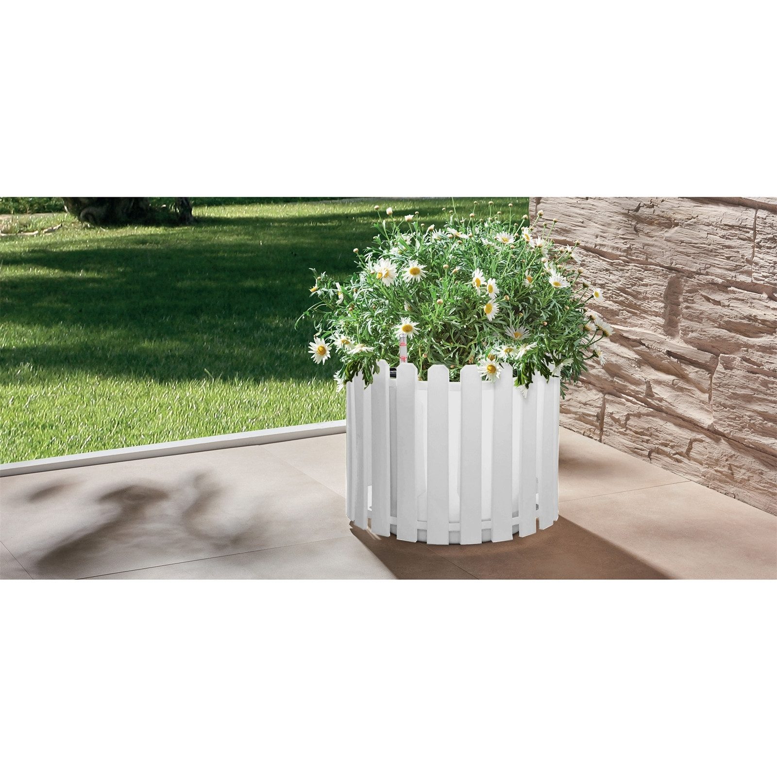 HTI-Living Pflanzkübel Pflanzgefäß rund mit Wasserspeicher günstig online kaufen