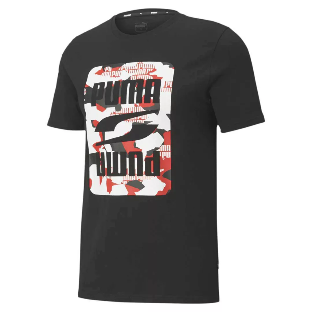 Puma Rebel Camo Graphic Kurzarm T-shirt M Cotton Black günstig online kaufen