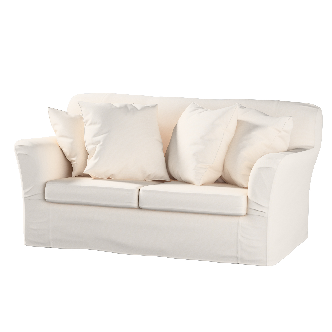 Bezug für Tomelilla 2-Sitzer Sofa nicht ausklappbar, naturweiß, Sofahusse, günstig online kaufen