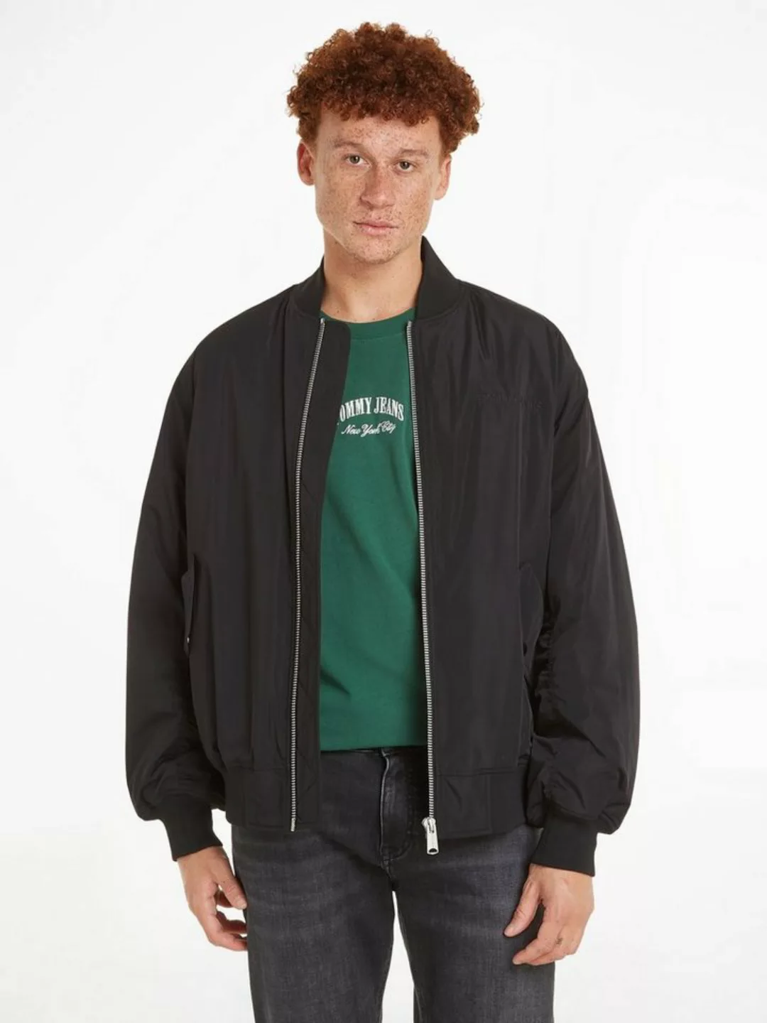 Tommy Jeans Bomberjacke TJM CLASSICS BOMBER JACKET EXT mit Tommy Jeans Logo günstig online kaufen