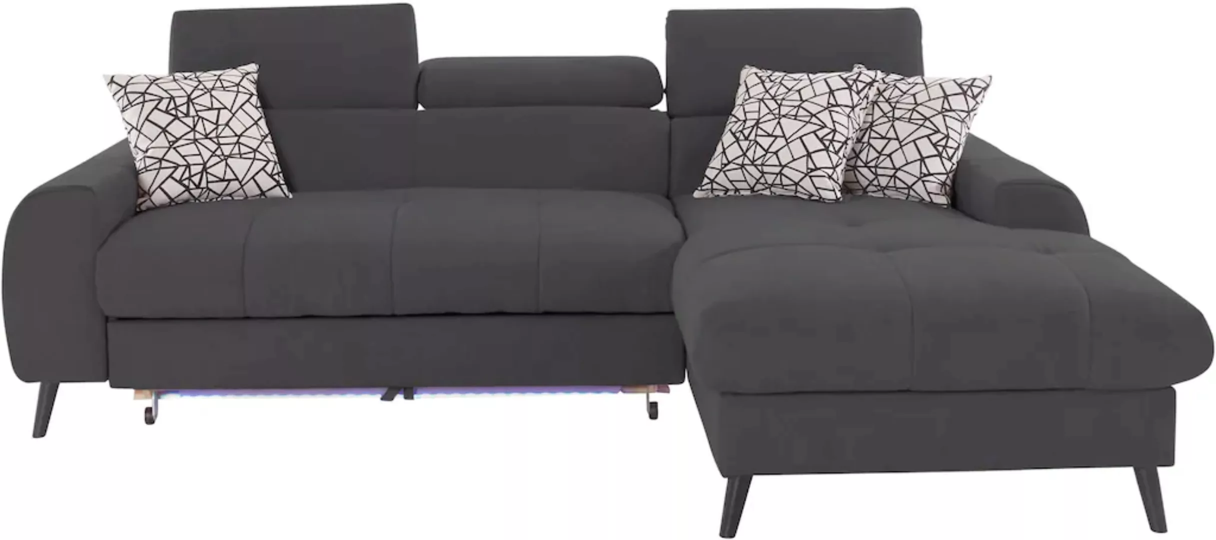 COTTA Ecksofa "Mia L-Form", 3-tlg.-Kissen-Set, Recamiere, wahlweise mit ode günstig online kaufen