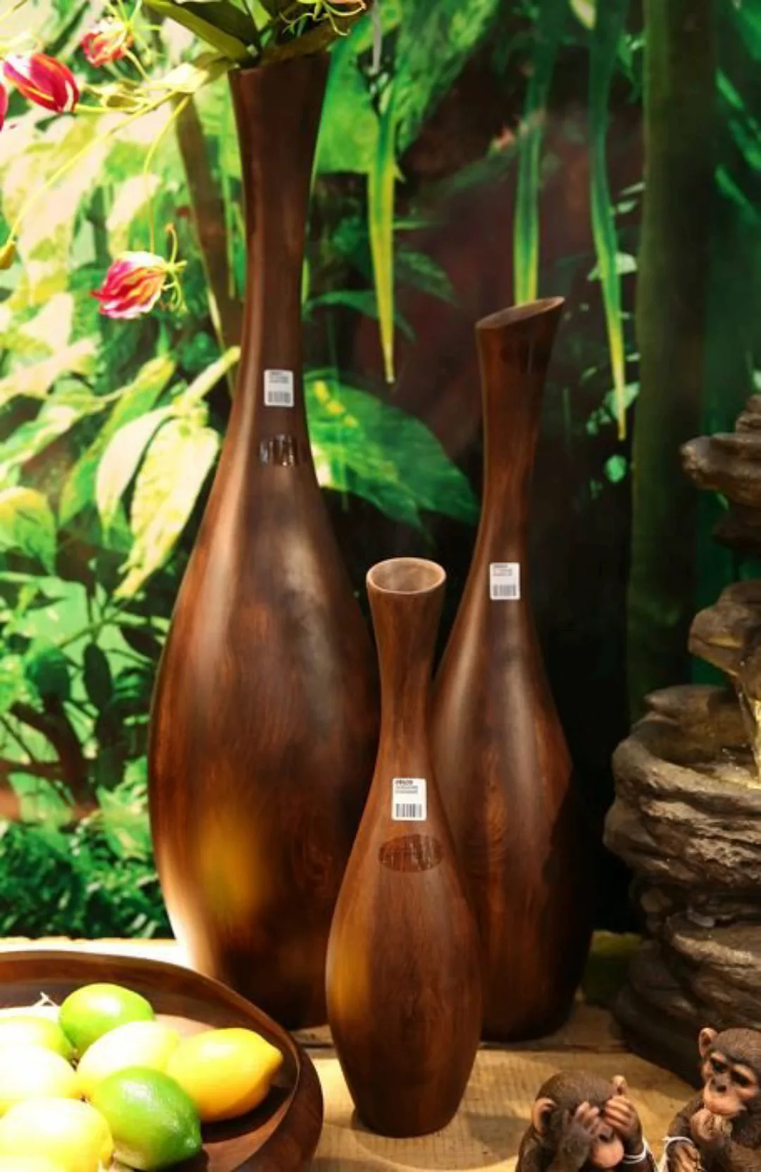 Flower & Style Vasen Vase Keramik 79 cm Forest Dark Brown (braun) günstig online kaufen