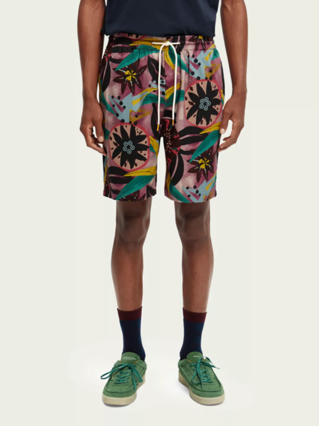 Scotch & Soda Bedruckte Bermuda-Shorts im Relaxed Fit günstig online kaufen