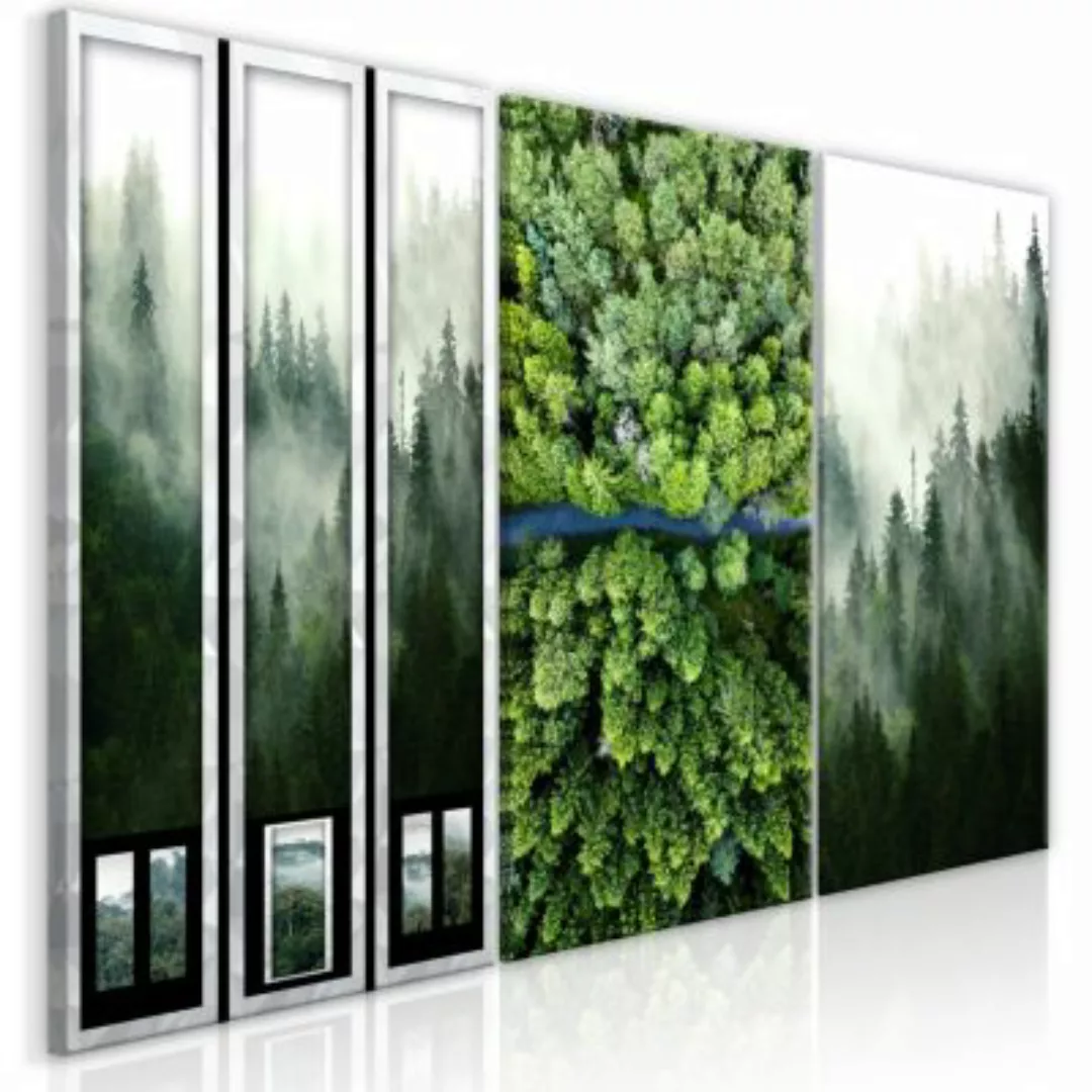 artgeist Wandbild Forest (Collection) grau/grün Gr. 60 x 30 günstig online kaufen
