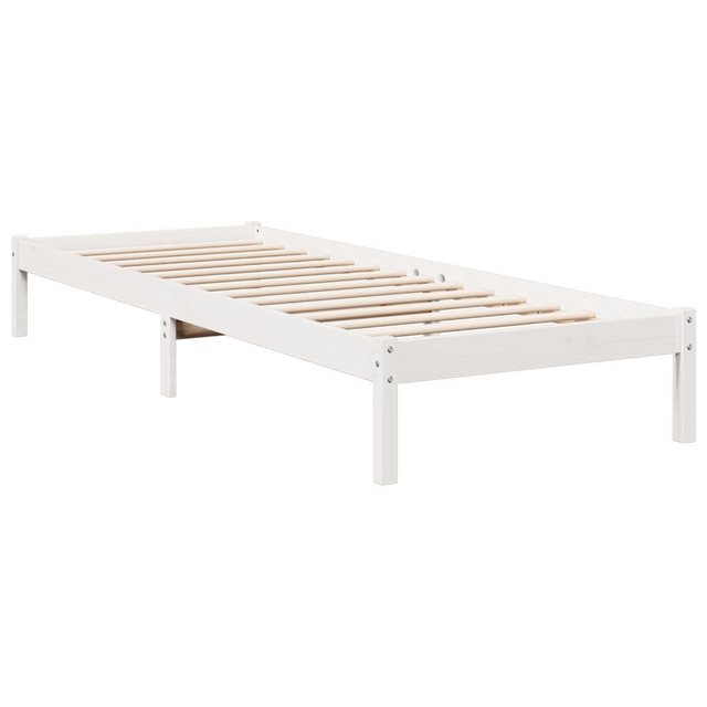 vidaXL Bett Massivholzbett Extra Lang ohne Matratze Weiß 80x210 Kiefernholz günstig online kaufen