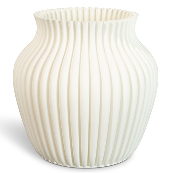 Speaking matte Vase 3D Curve aus Kunststoff white frost günstig online kaufen