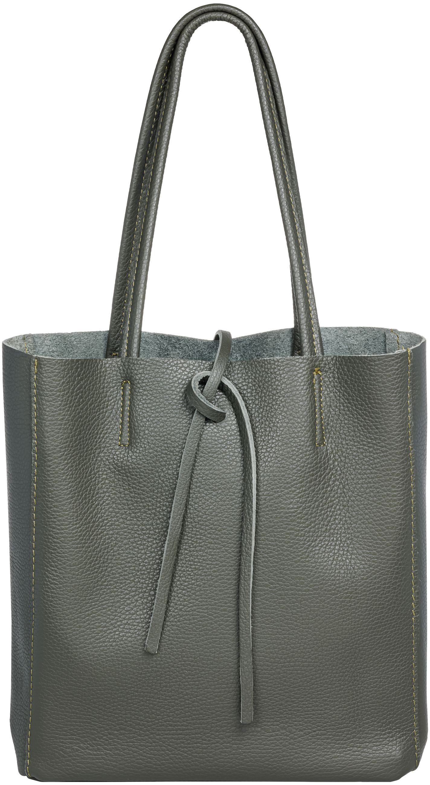 Caspar Schultertasche Mittelgroße Leder Shopper Damen günstig online kaufen