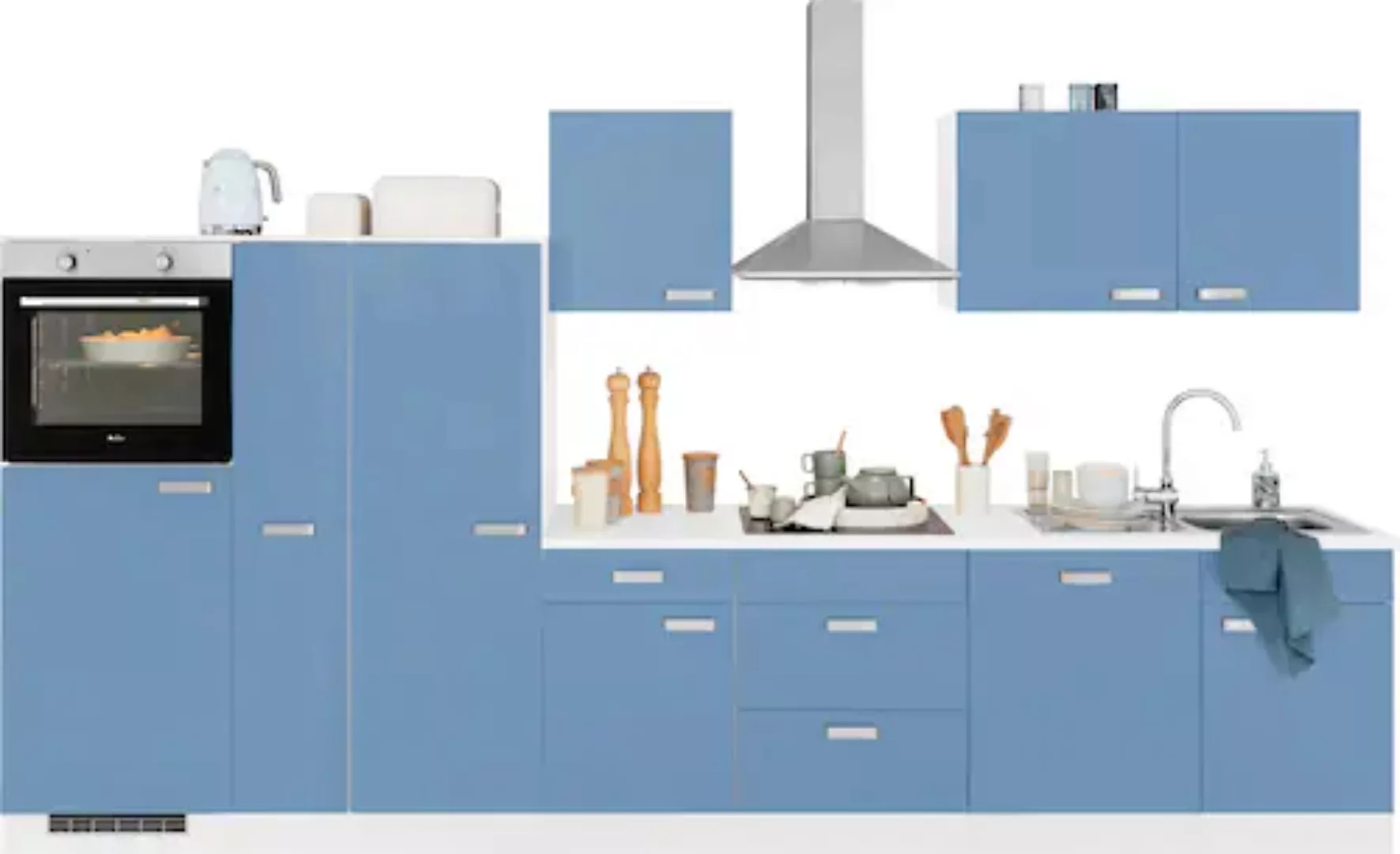 wiho Küchen Küchenzeile »Husum«, mit E-Geräten, Breite 360 cm günstig online kaufen