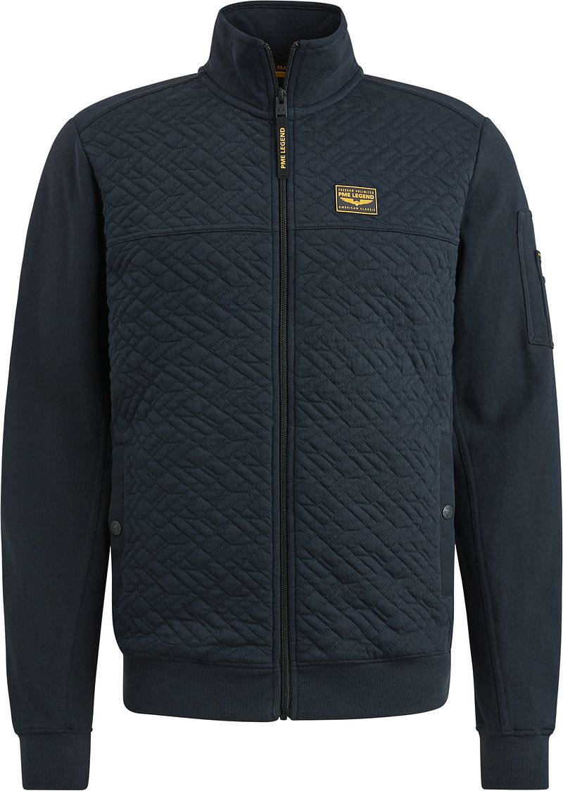 PME Legend Strickjacke Jacquard Interlock Navy  - Größe 3XL günstig online kaufen