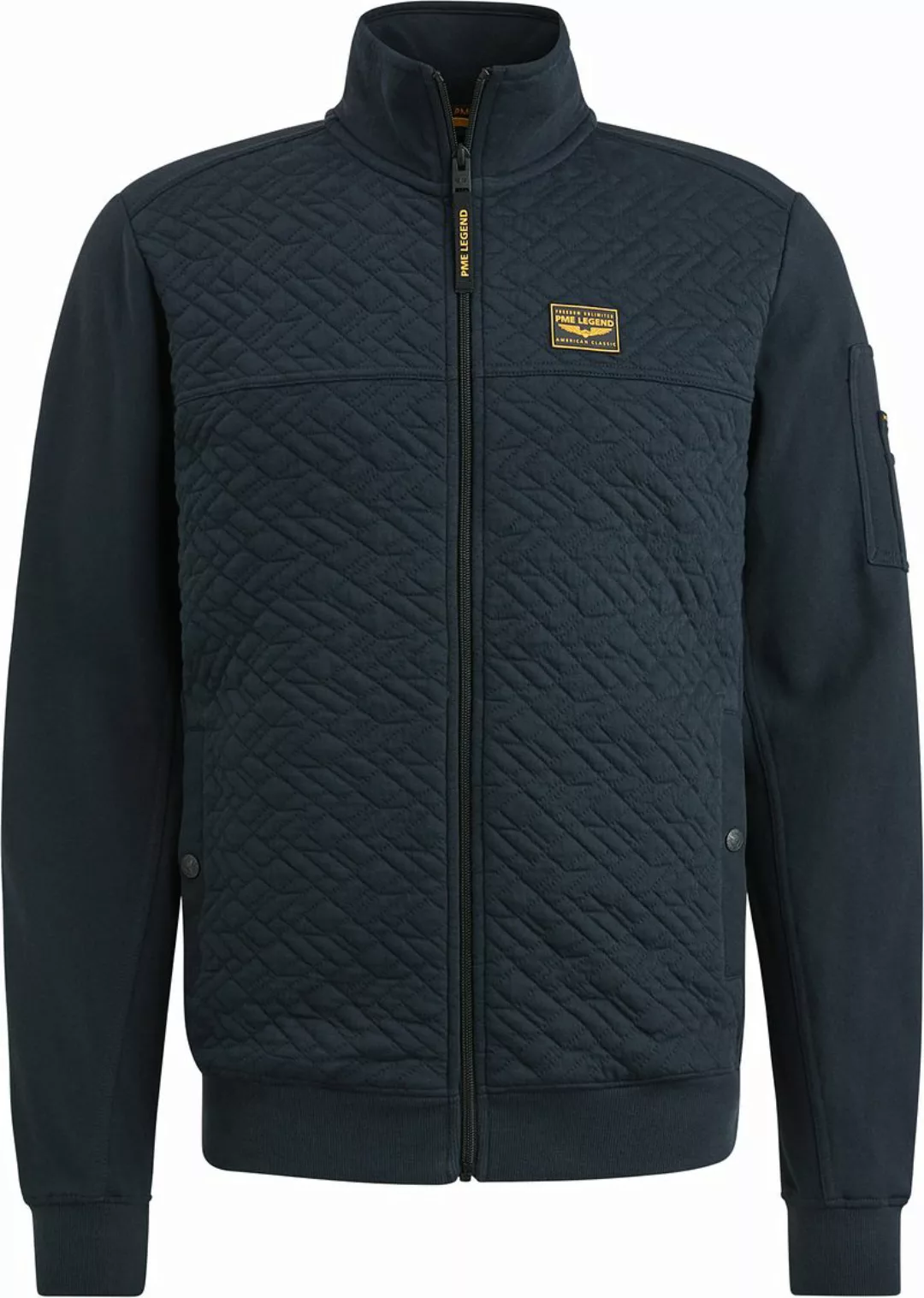 PME Legend Strickjacke Jacquard Interlock Navy  - Größe XL günstig online kaufen