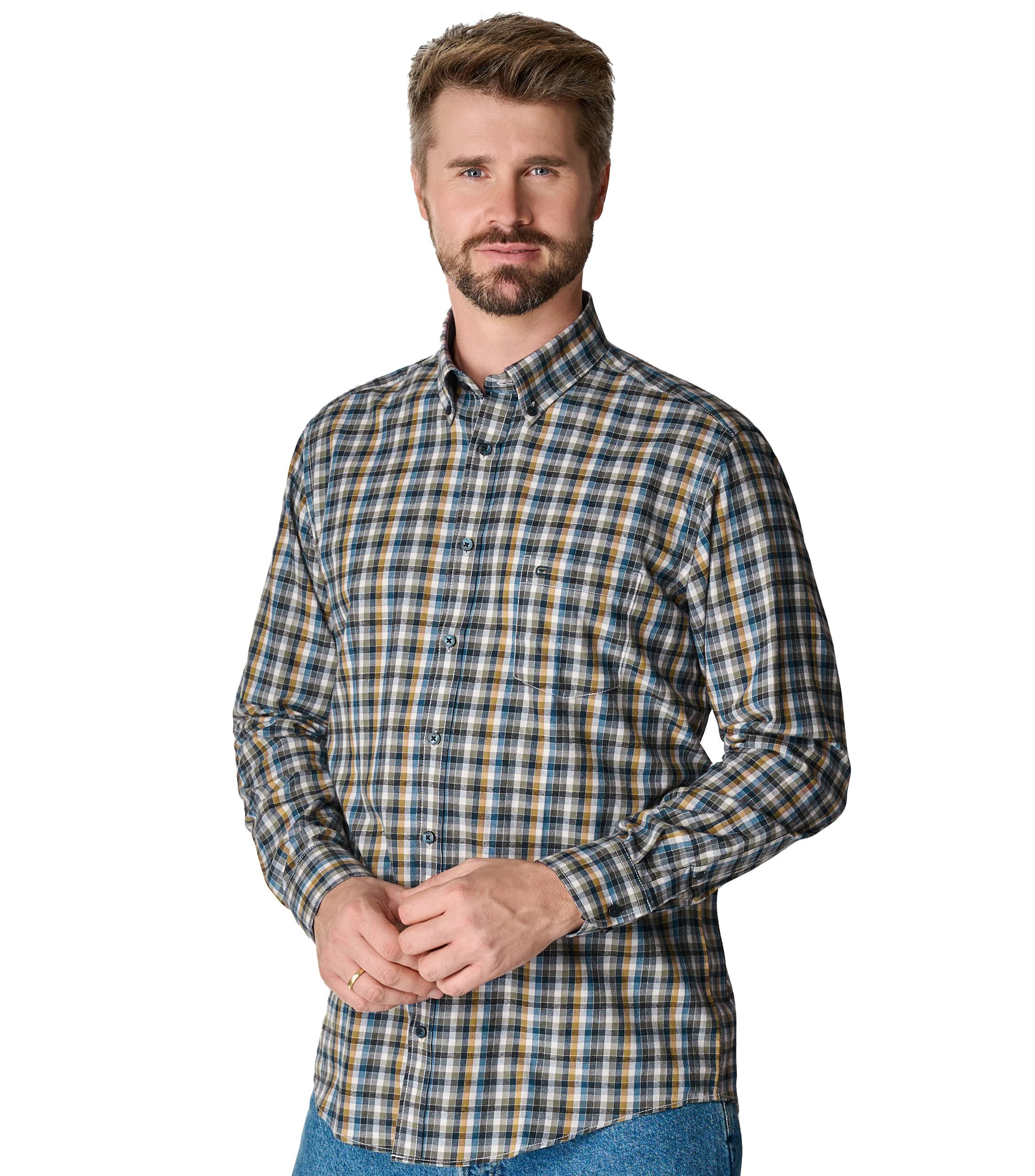 CASAMODA Blusenshirt B.D. Casual Fit, 400 rot günstig online kaufen