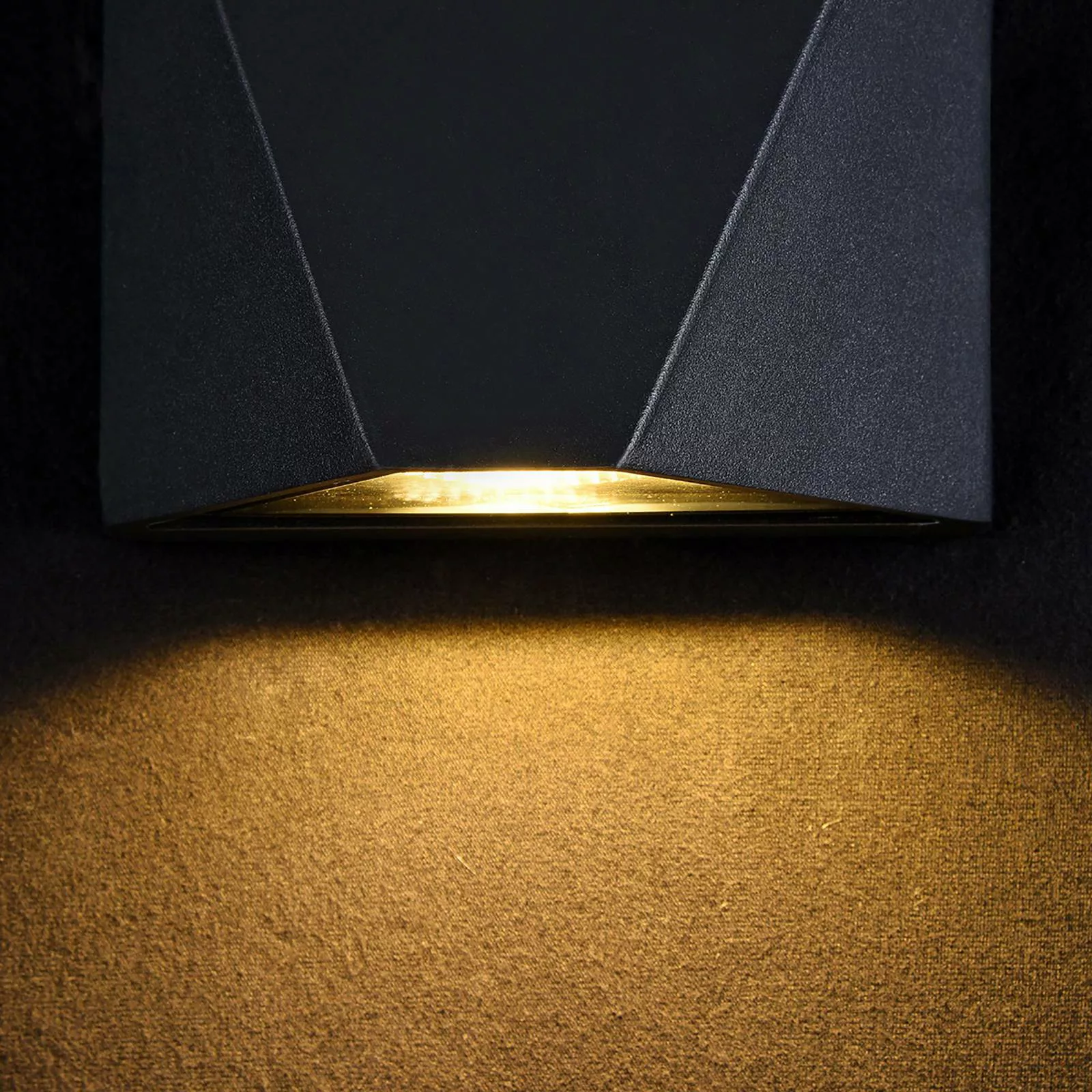 Maytoni Beekman LED-Außenwandlampe 3.000 K schwarz günstig online kaufen