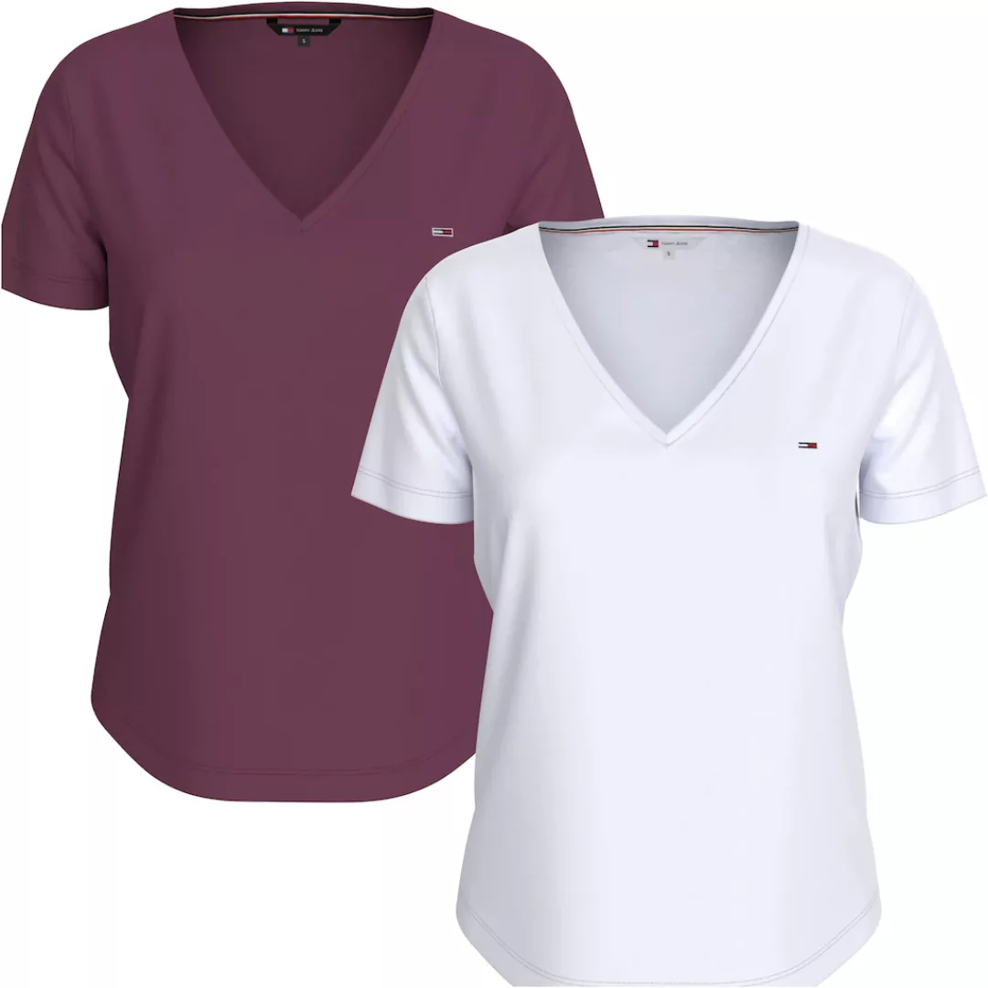 Tommy Jeans V-Shirt TJW 2PACK SLIM SOFT V NECK TEE (Packung, 2-tlg., 2er-Pa günstig online kaufen