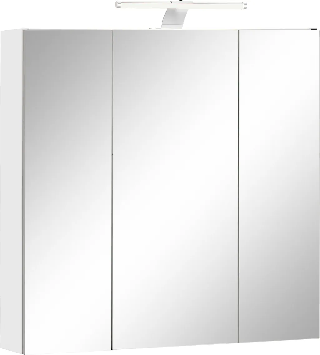 Schildmeyer Spiegelschrank "Lagona", Breite 70 cm, 3-türig, LED-Beleuchtung günstig online kaufen
