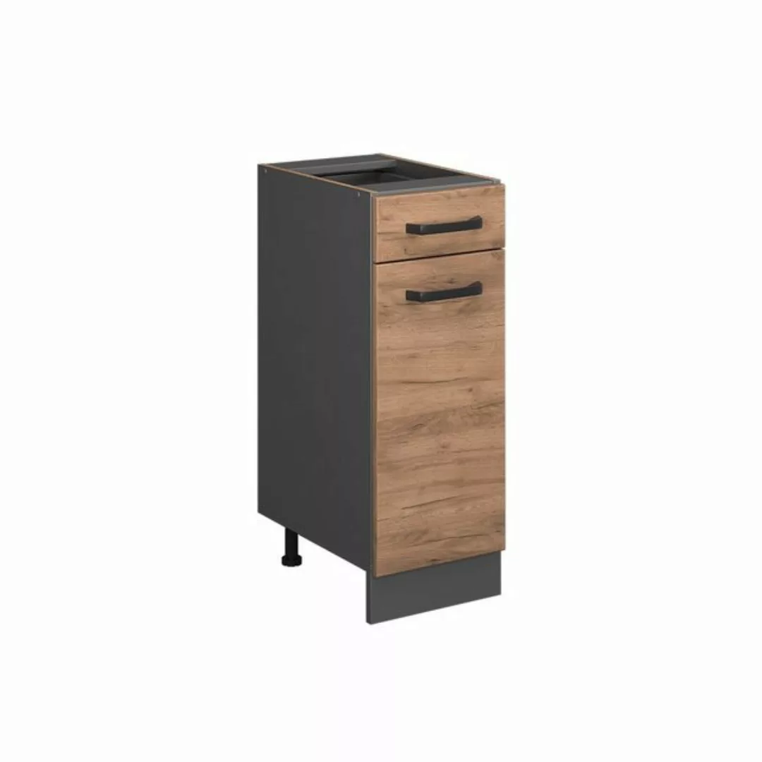 Vicco Unterschrank R-Line, Goldkraft Eiche/Anthrazit, 30 cm, AP Eiche günstig online kaufen