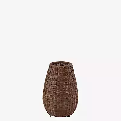 Bover LED-Tischleuchte Amphora, braun/rattan-braun, 47 cm günstig online kaufen