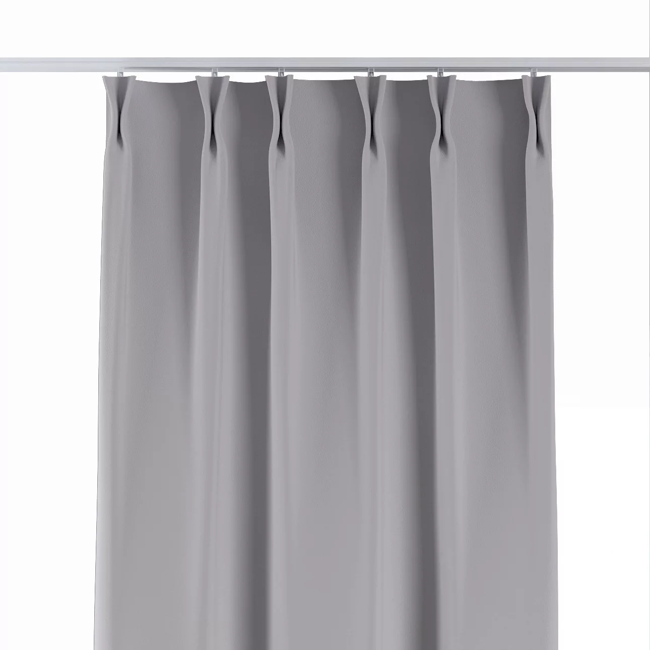 Vorhang mit flämischen 2-er Falten, Taupe, Dimout 300 cm (269-42) günstig online kaufen