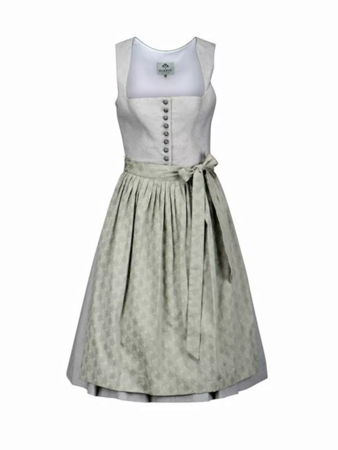 Berwin Dirndl Dirndl aus Flanellkaro incl. Schürze olivegrün günstig online kaufen