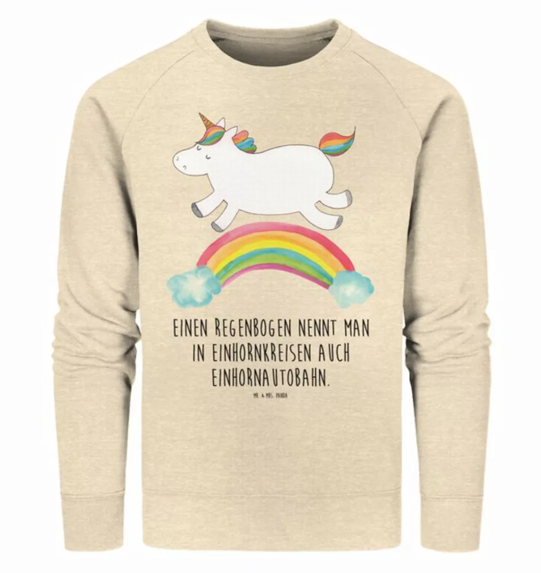 Mr. & Mrs. Panda Longpullover Größe M Einhorn Regenbogen - Natural Raw - Ge günstig online kaufen