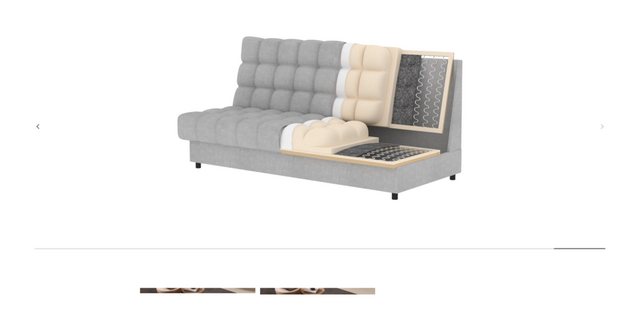 DB-Möbel Sofa "Clarretta" Moderne sofa mit elegantem Design. 260cm. günstig online kaufen