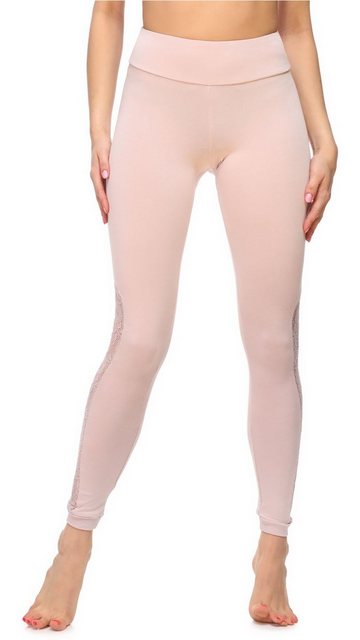 Merry Style Leggings Damen Lange Leggings mit Spitze MS10-310 (1-tlg) elast günstig online kaufen