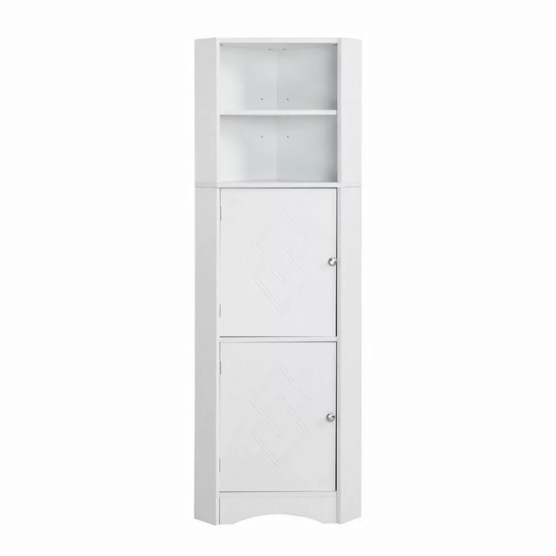 Merax Eckschrank mit Einlegböden,Badezimmerschrank,Badkommode,155cm günstig online kaufen