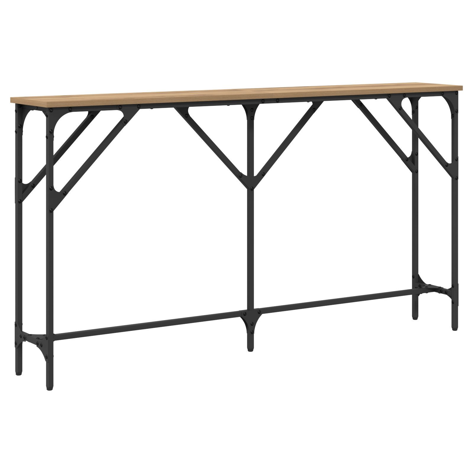 vidaXL Beistelltisch Konsolentisch Artisan Eiche 140x23x75 günstig online kaufen