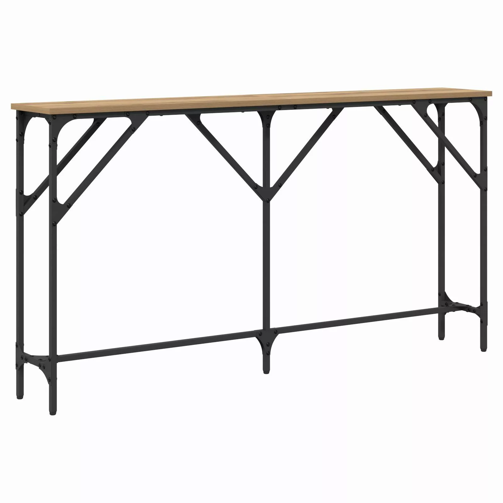 vidaXL Beistelltisch Konsolentisch Artisan Eiche 140x23x75 günstig online kaufen