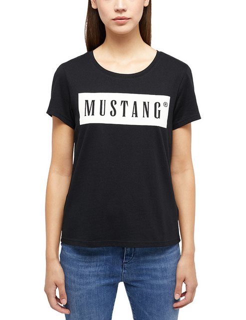 MUSTANG Kurzarmshirt Damen T-Shirt günstig online kaufen