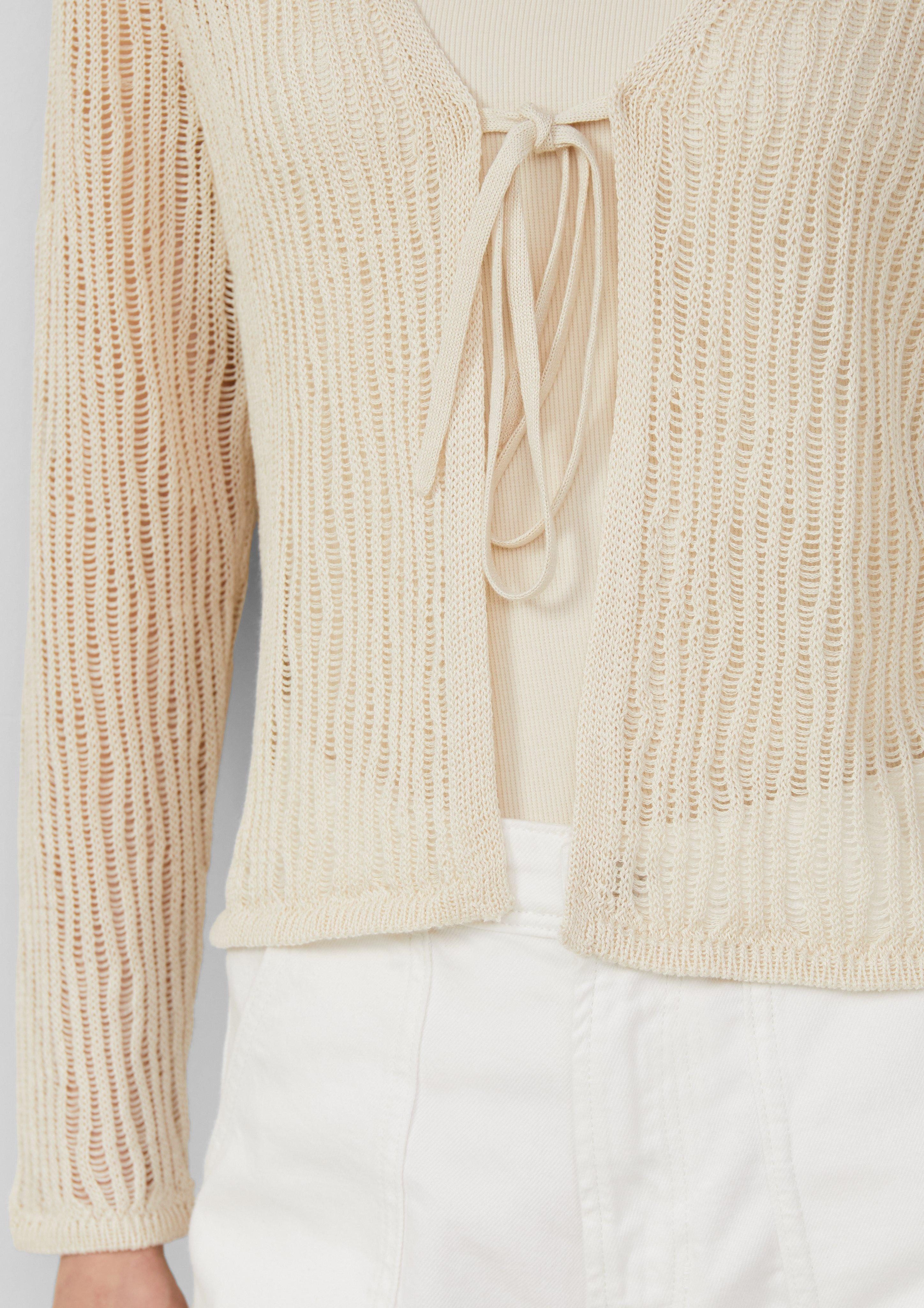 s.Oliver Strickjacke Luftiger Cardigan aus Leinenmix günstig online kaufen