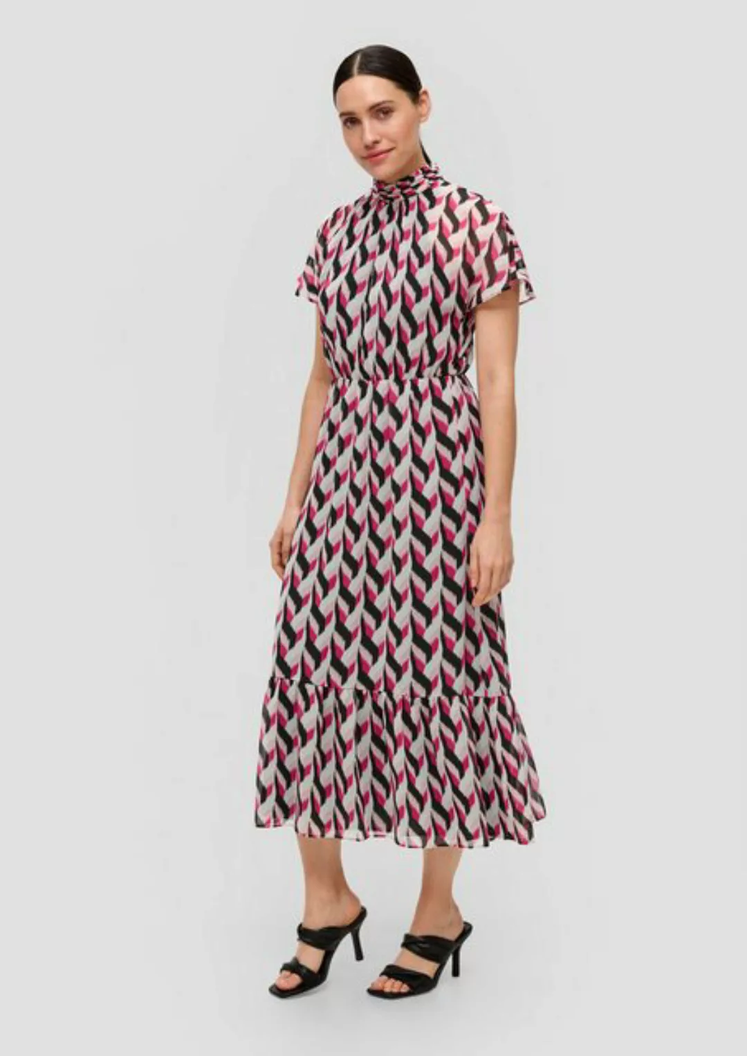 s.Oliver BLACK LABEL Maxikleid Maxikleid mit All-over-Print günstig online kaufen