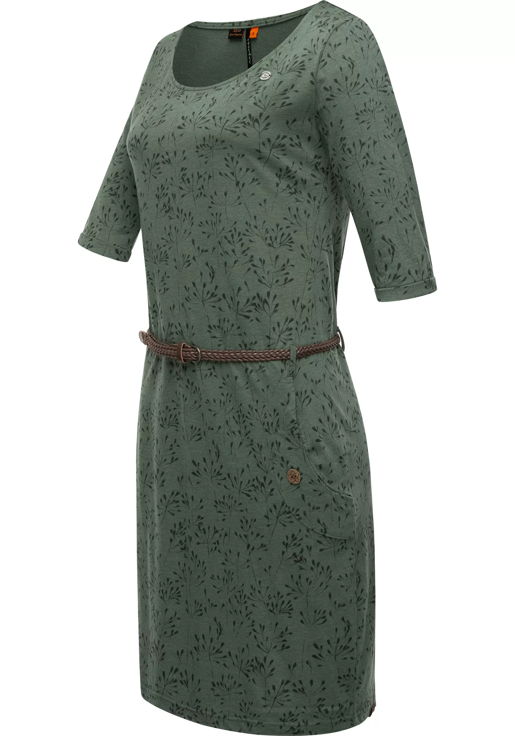 Ragwear Jerseykleid "Tannya Flowery", (2 tlg.), stylisches Halbarm Shirtkle günstig online kaufen