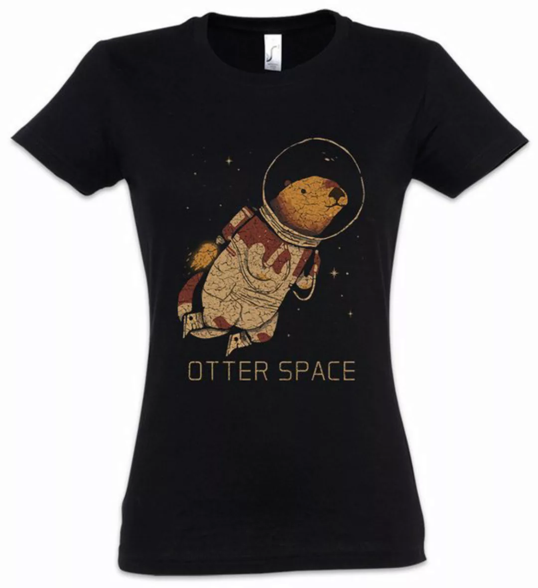 Urban Backwoods Print-Shirt Otter Space Damen T-Shirt Wildlife lontra nutri günstig online kaufen