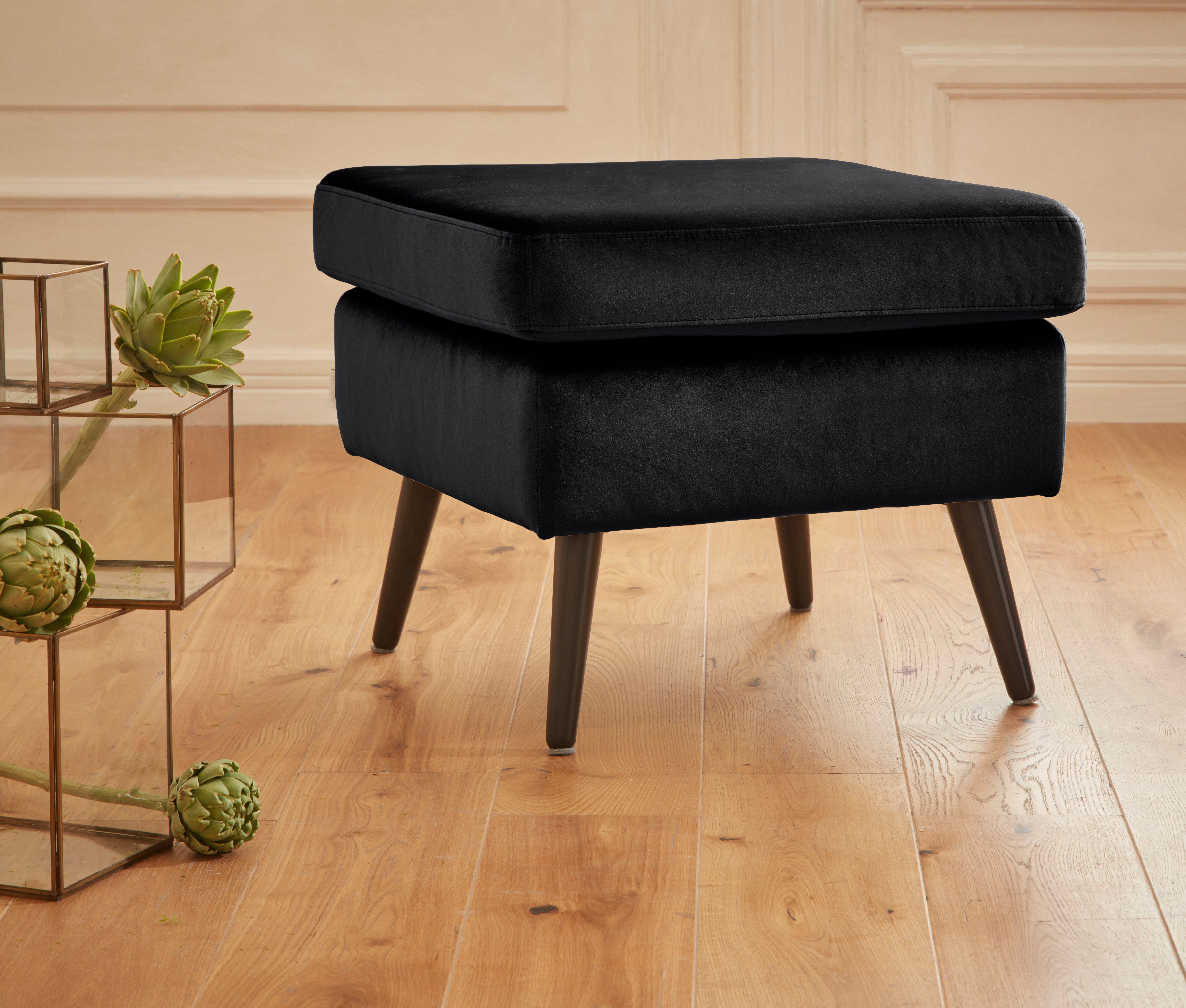 Home affaire Hocker "Salla", Bezug auch in Luxus-Microfaser in Teddyfellopt günstig online kaufen