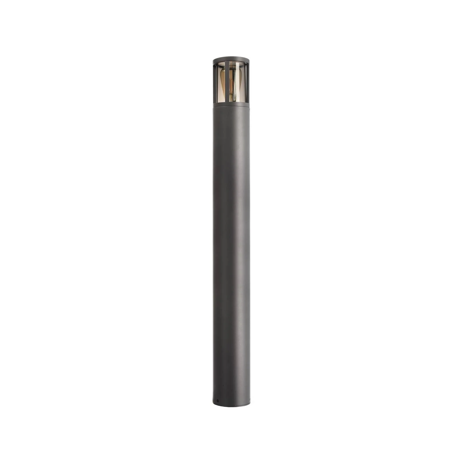 Wegeleuchte Facado II, Höhe 100 cm, grau/rauch, Ø 11 cm IP65 günstig online kaufen