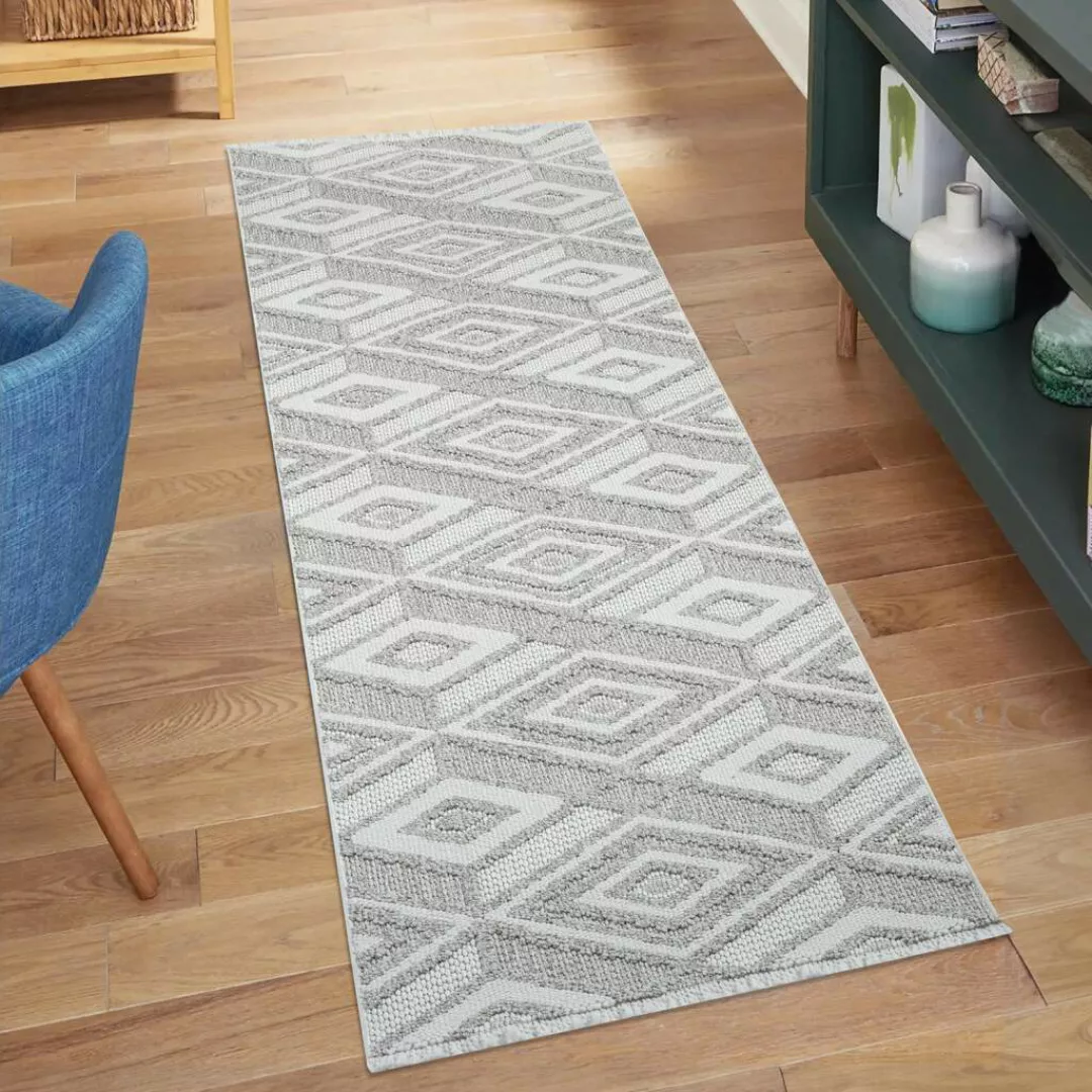 Carpet City Teppich »LINDO 8875«, rechteckig, 11 mm Höhe, Kurzflor, Hochtie günstig online kaufen