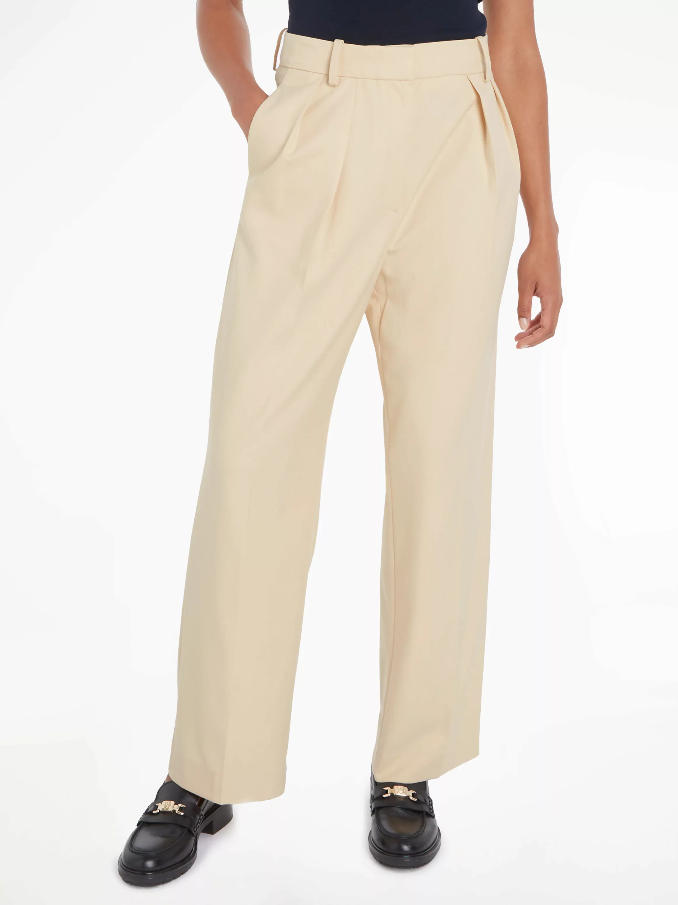 Tommy Hilfiger Webhose "MD CORE RELAXED STRAIGHT PANT", mit Logostickerei a günstig online kaufen